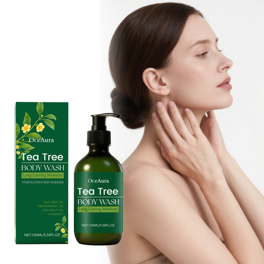 ✨ OceAura Tea Tree Body Wash – Long-Lasting Moisture Body Cleanser for Smooth, Refreshed & Healthy-Looking Skin 🌿