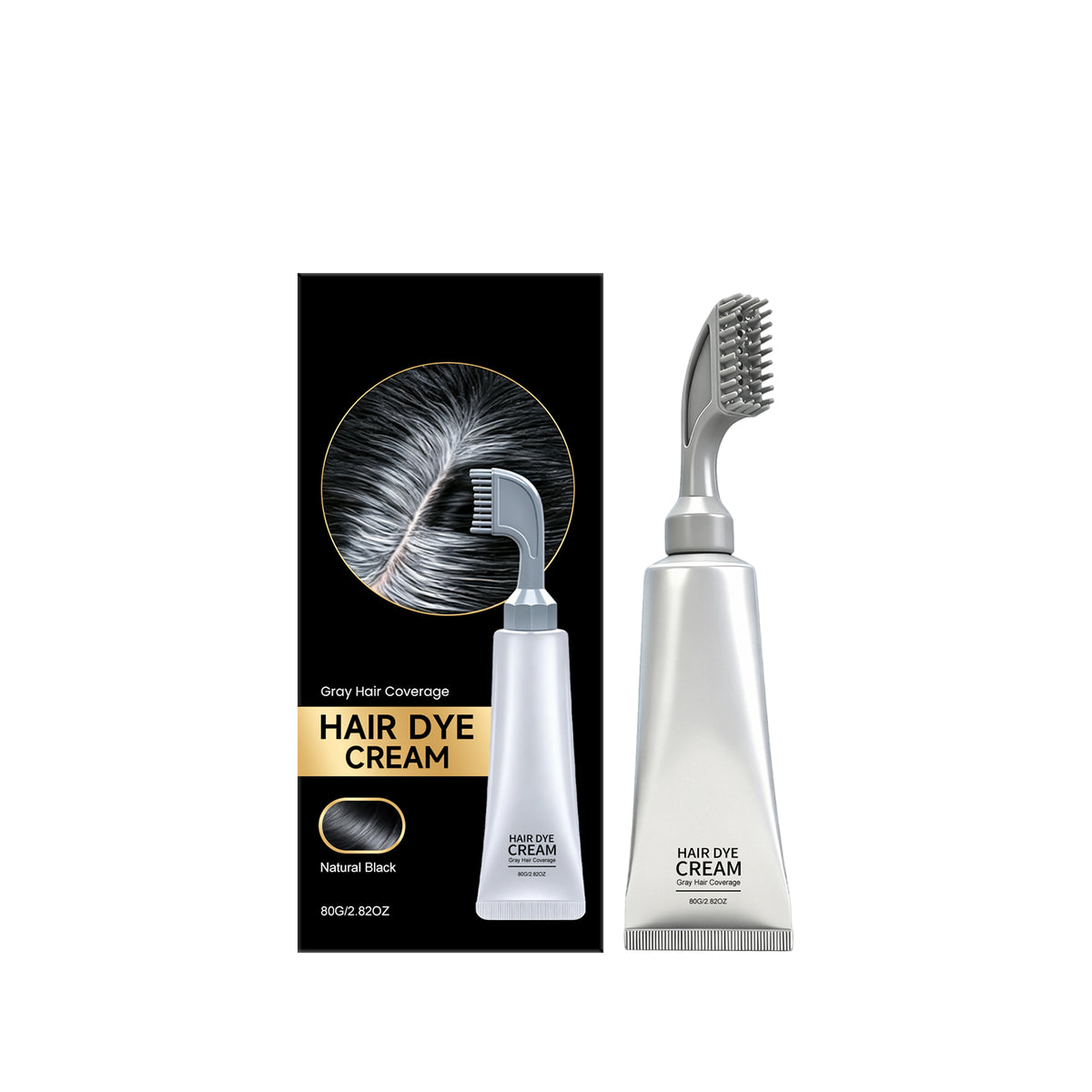 🔥Hot sell TODAY | Instant Gray Coverage Hair Dye Comb for Men & Women